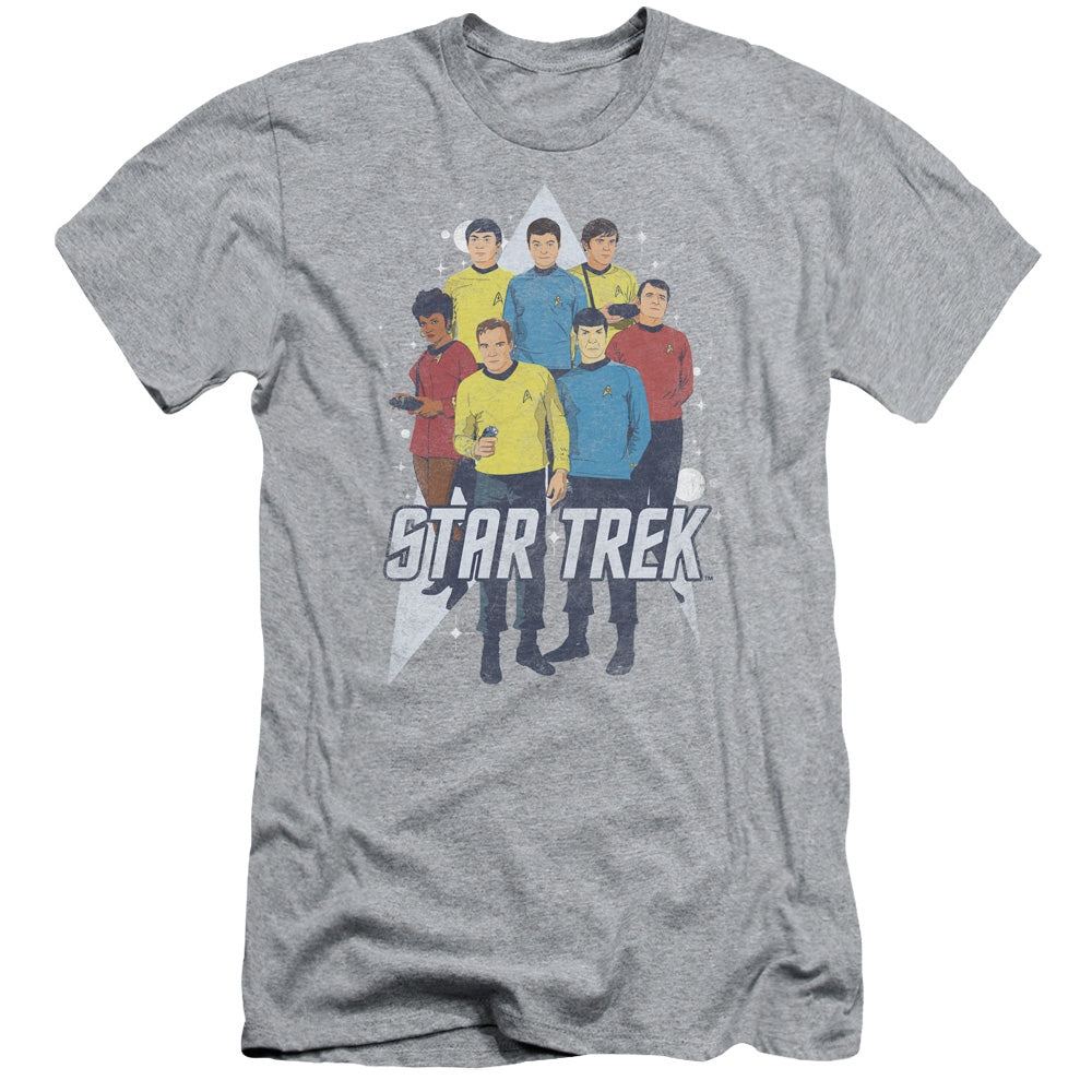 Star Trek - Here Here - Short Sleeve Adult 30/1 - Athletic Heather T-shirt