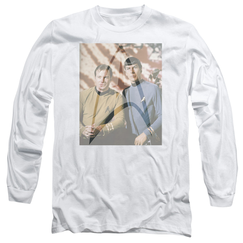 Star Trek - Classic Duo - Long Sleeve Adult 18/1 - White T-shirt