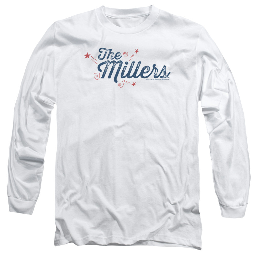 Millers - Logo - Long Sleeve Adult 18/1 - White T-shirt