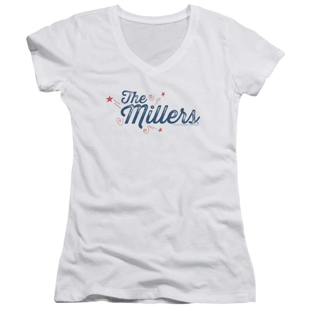 Millers - Logo-junior V-neck - White