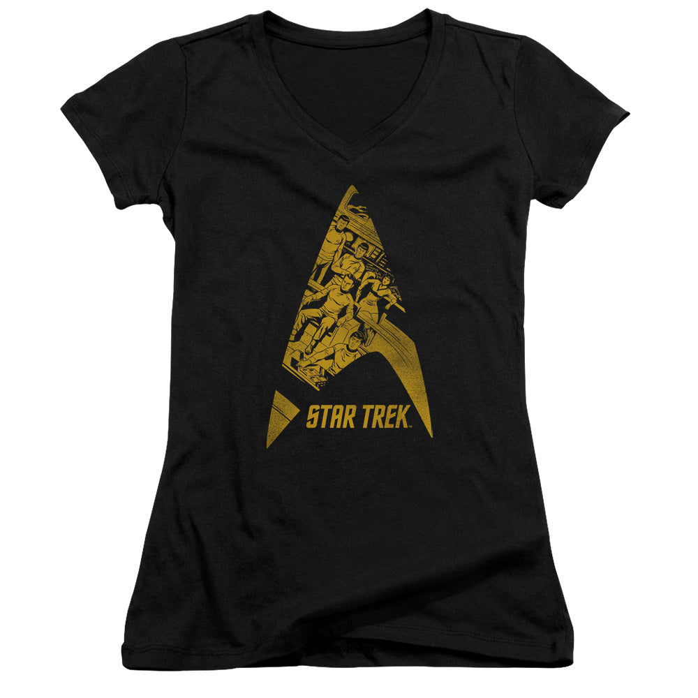 Star Trek - Delta Crew-junior V-neck - Black