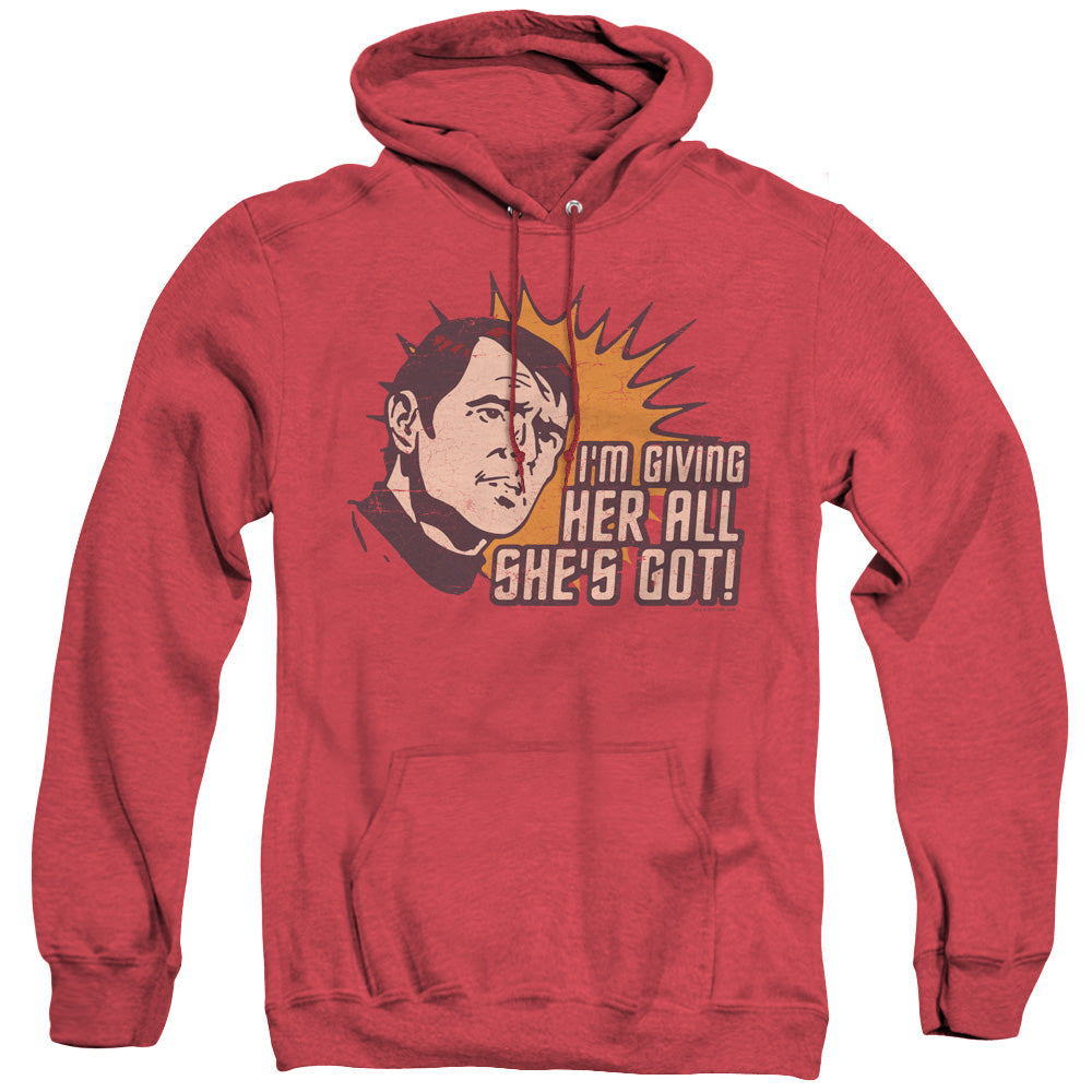 Star Trek - Everything - Adult Heather Hoodie - Red