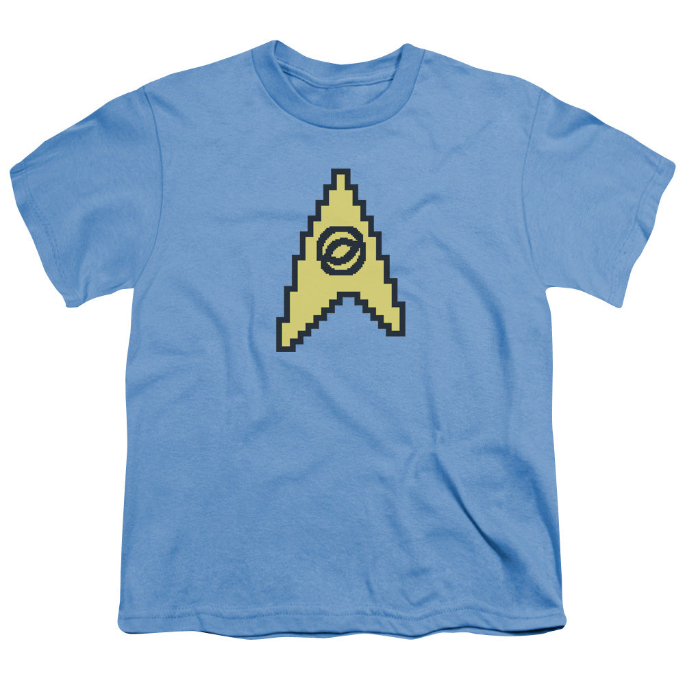 Star Trek - 8 Bit Science - Short Sleeve Youth 18/1 - Carolina Blue T-shirt