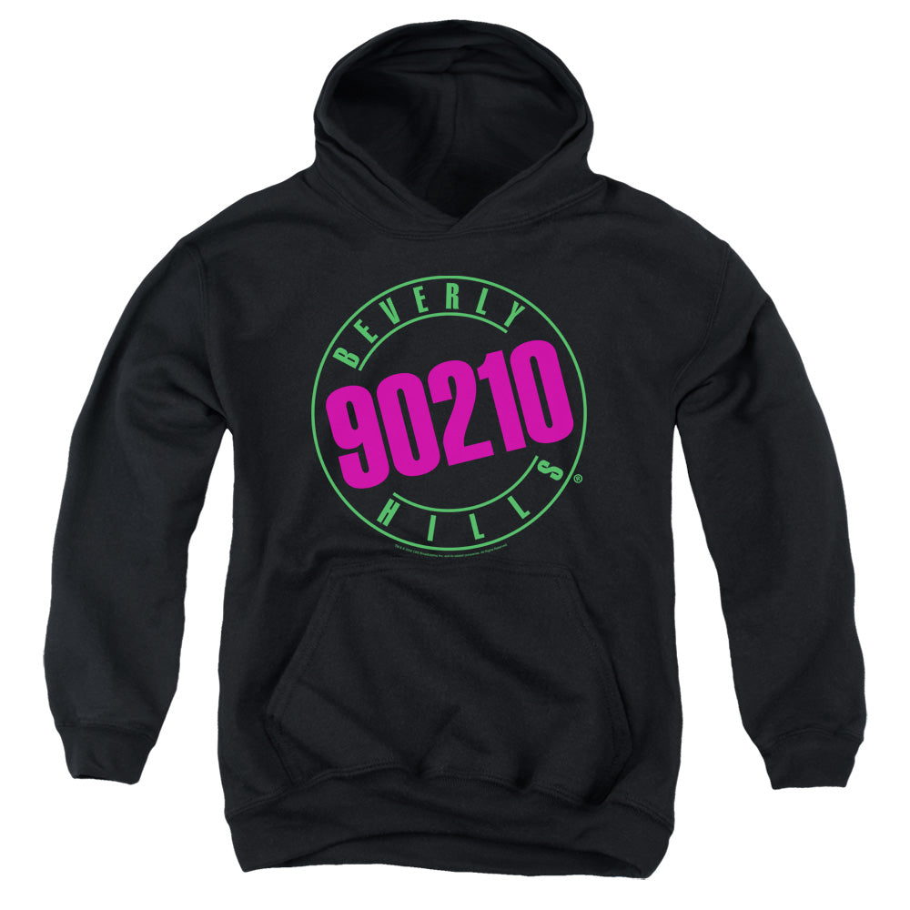 90210 Neon-youth Pull-over Hoodie - Black