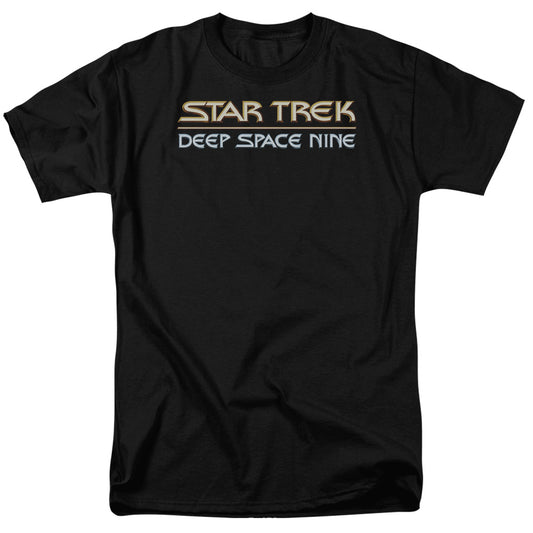 Star Trek - Deep Space Nine Logo - Short Sleeve Adult 18/1 - Black T-shirt