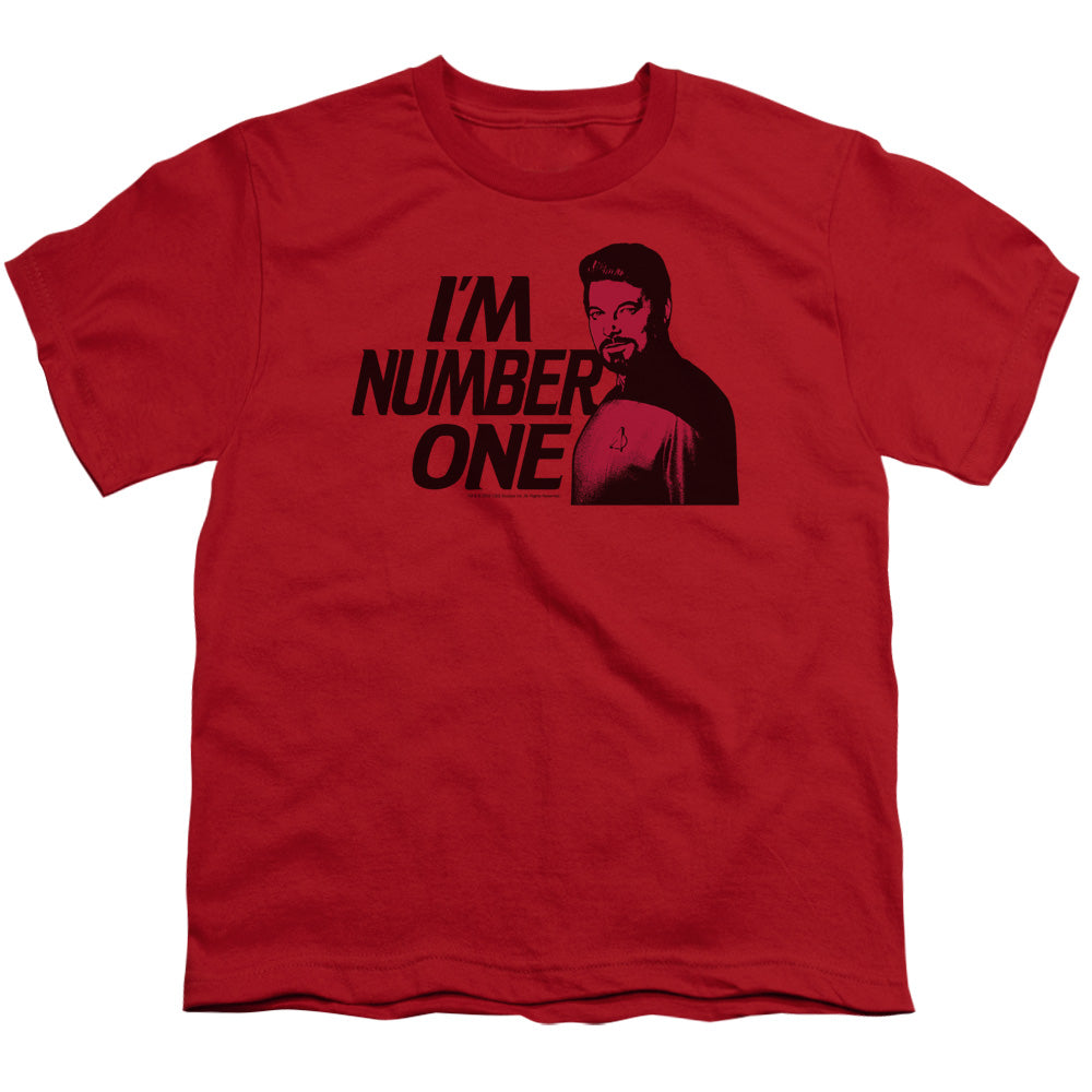 STAR TREK IM NUMBER ONE - S/S YOUTH 18/1 - RED T-Shirt