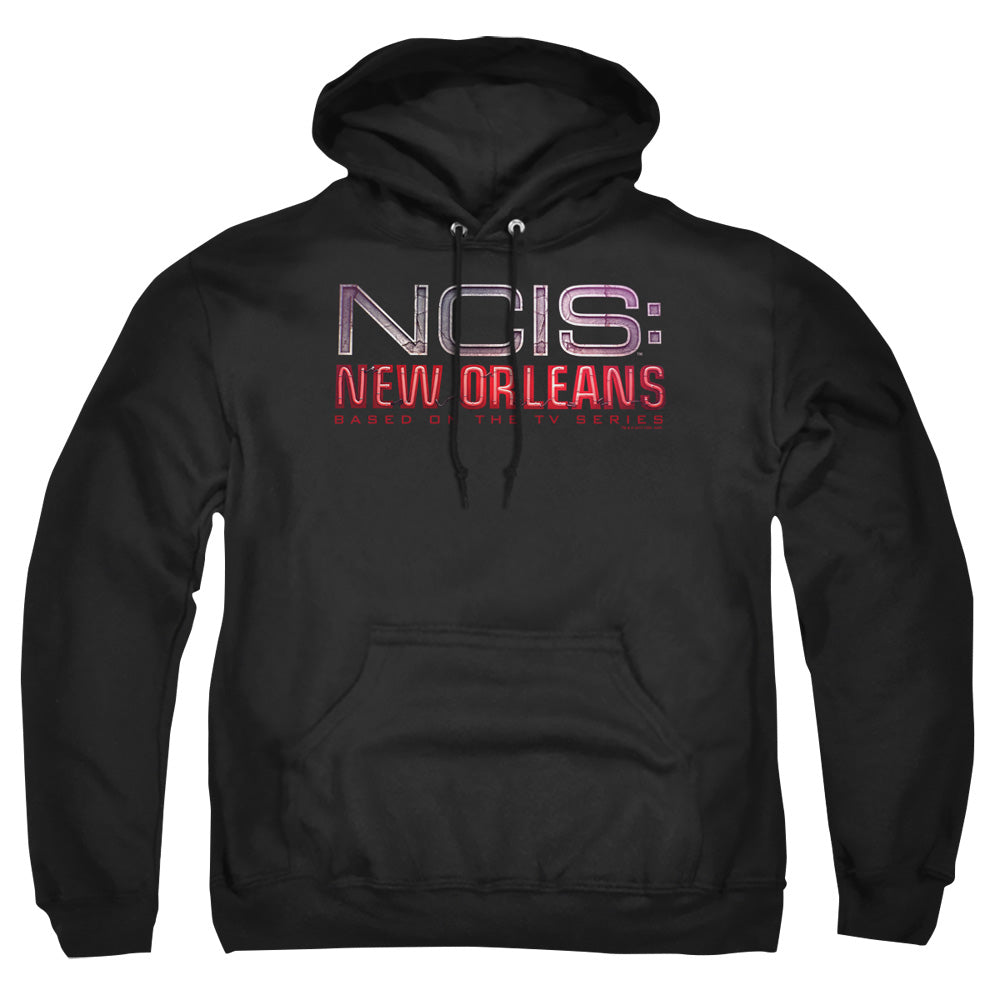 Ncis:new Orleans - Neon Sign - Adult Pull-over Hoodie - Black