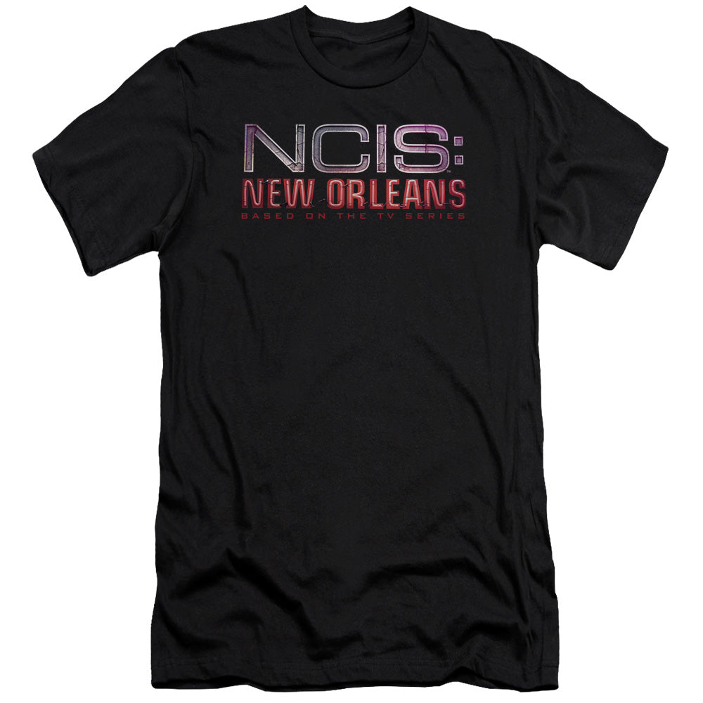 Ncis:new Orleans - Neon Sign-premuim Canvas Adult Slim Fit 30/1 - Black