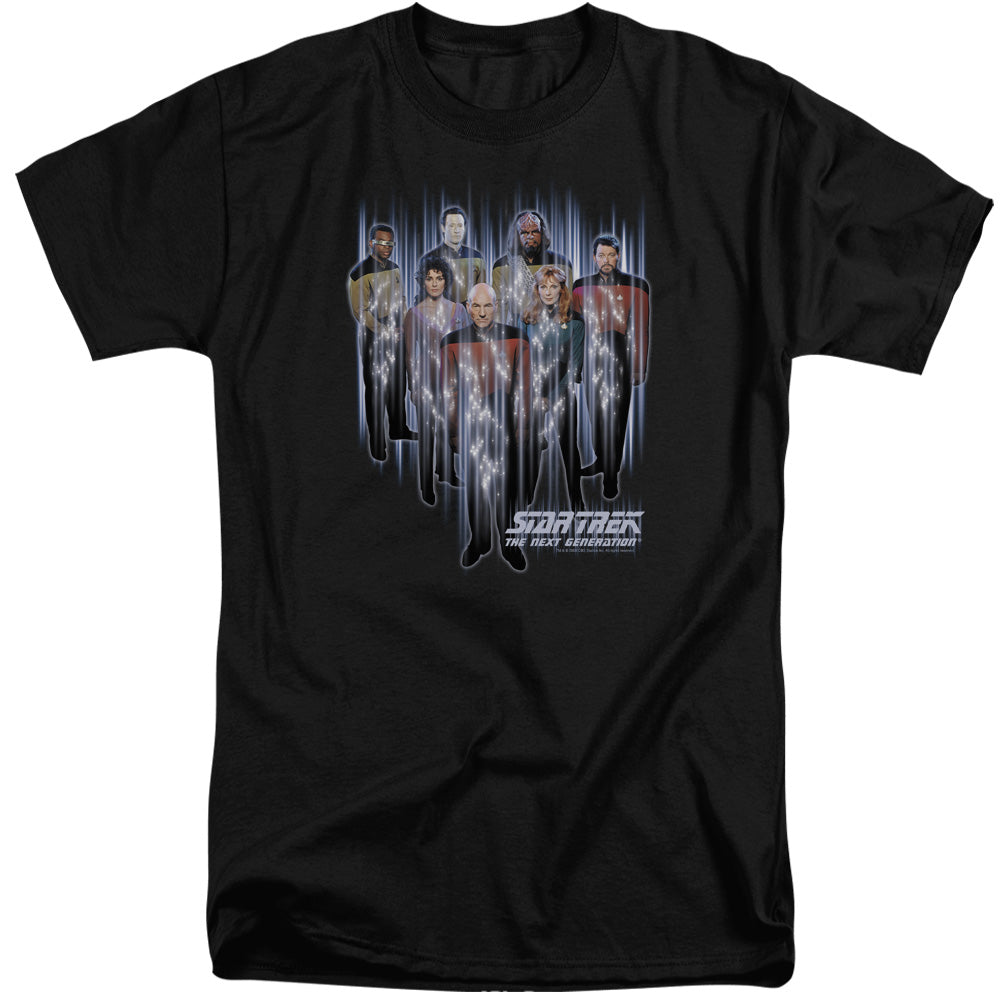 Star Trek - Beam Us Up - Short Sleeve Adult Tall - Black T-shirt