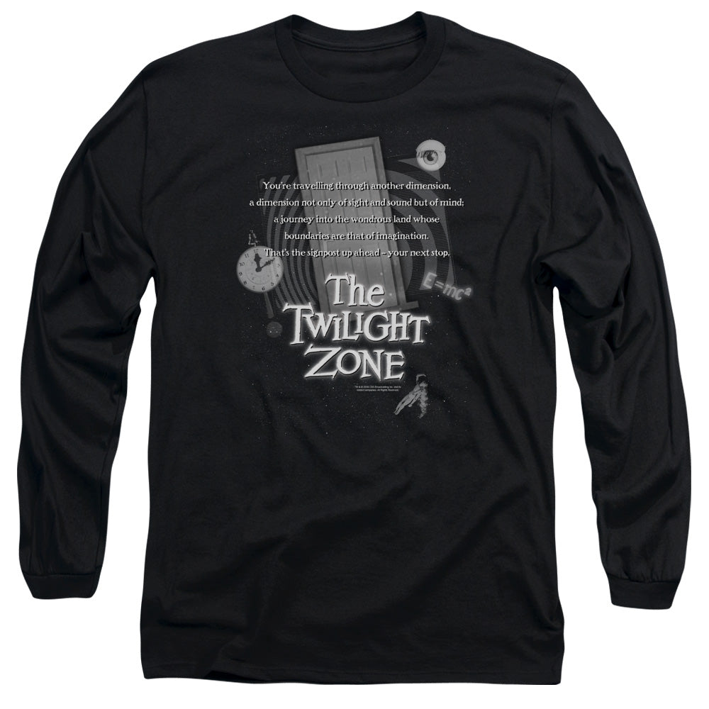 TWILIGHT ZONE MONOLOGUE - L/S ADULT 18/1 - BLACK T-Shirt