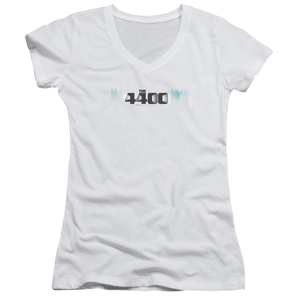 4400 - The 4400 Logo - Junior V-neck - White