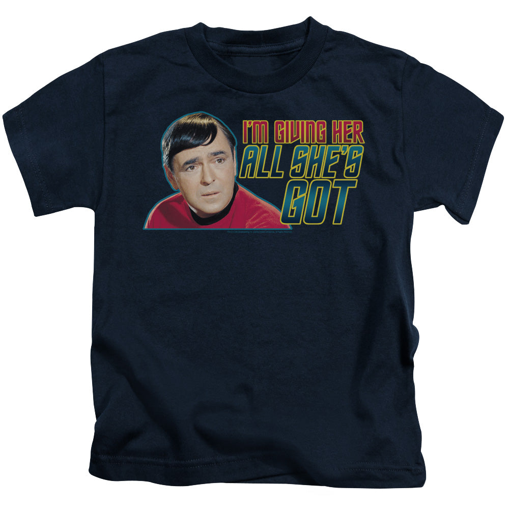 STAR TREK ALL SHES GOT - S/S JUVENILE 18/1 - NAVY - T-Shirt