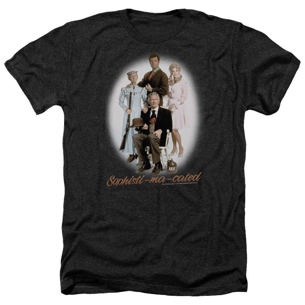 Beverly Hillbillieshort Sleeveophistimacated - Adult Heather-black T-shirt