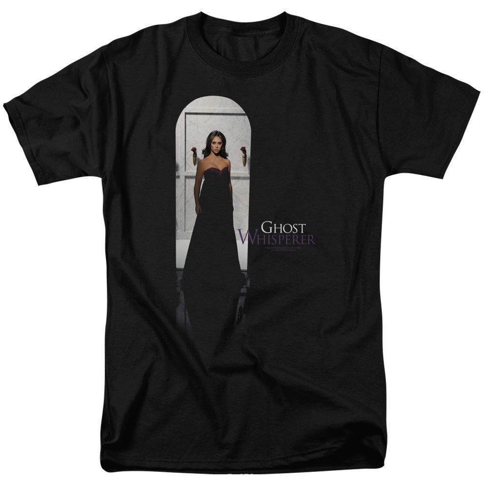 Ghost Whisperer - Doorway - Short Sleeve Adult 18/1 - Black T-shirt