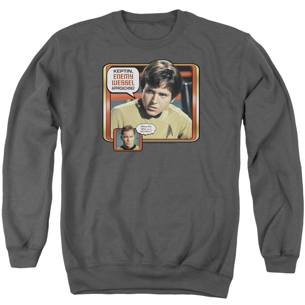 Star Trek - Enemy Wessel - Adult Crewneck Sweatshirt - Charcoal