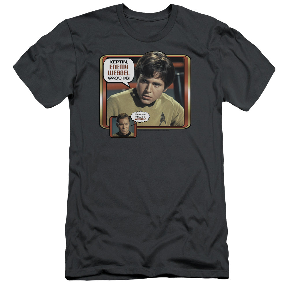 Star Trek - Enemy Wessel - Short Sleeve Adult 30/1 - Charcoal T-shirt