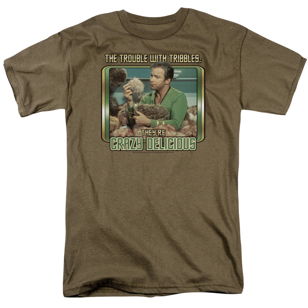 Star Trek - Crazy Delicious - Short Sleeve Adult 18/1 - Safari Green T-shirt