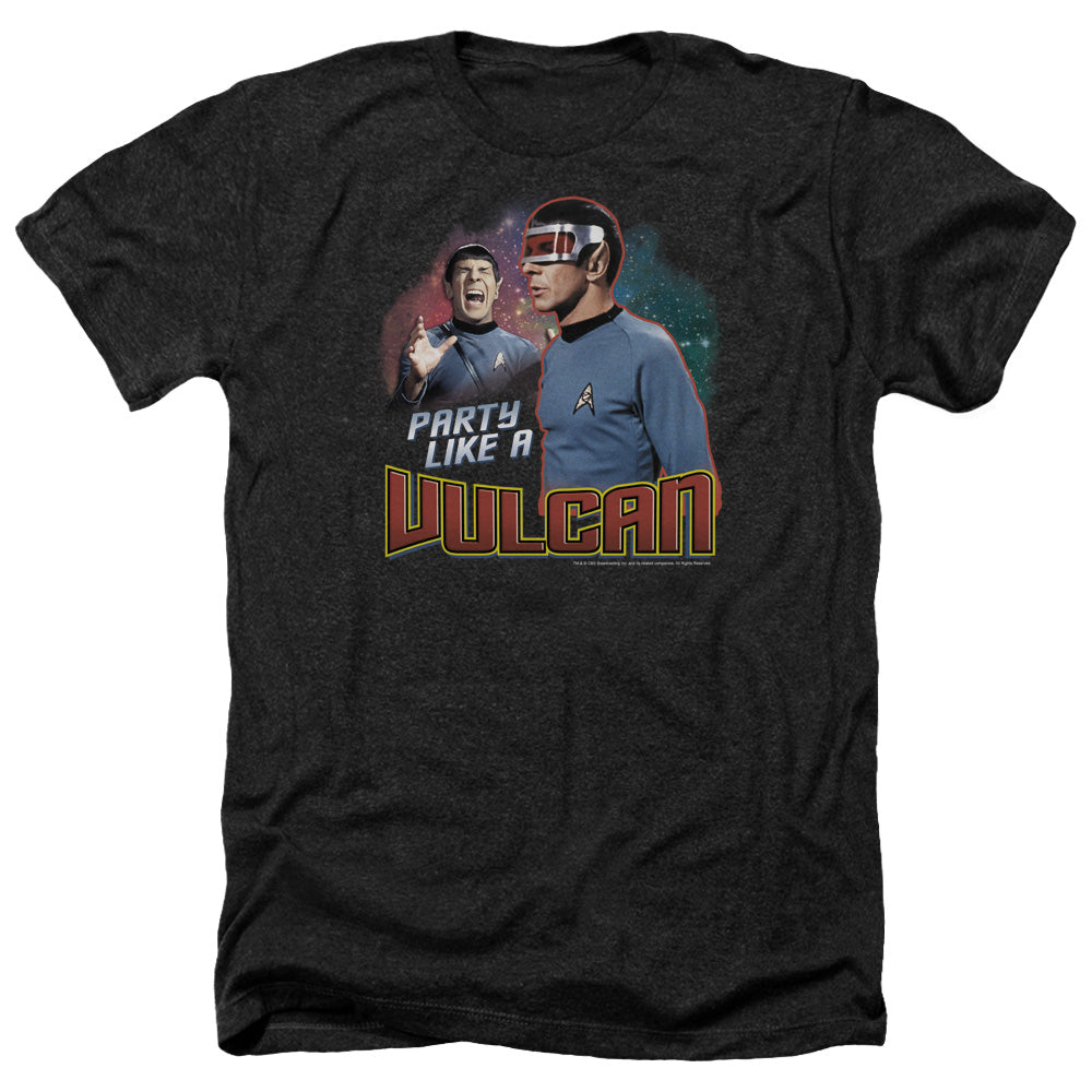 Star Trek - Party Like A Vulcan - Adult Heather-black