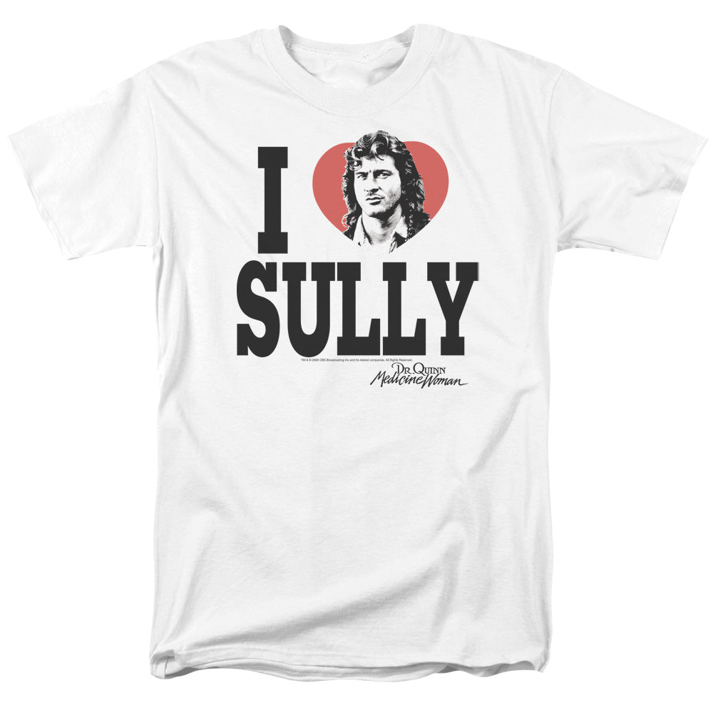 Dr.quinn - I Heart Sully - Short Sleeve Adult 18/1 - White T-shirt