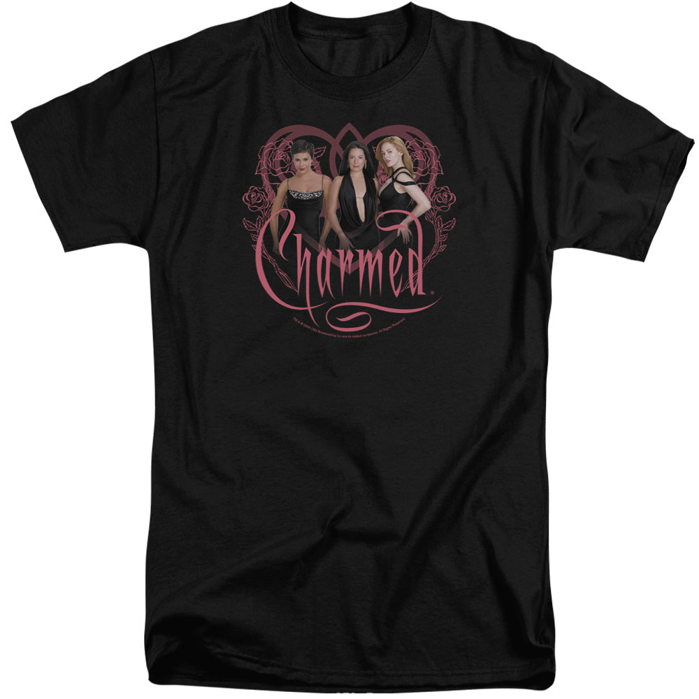 Charmed - Charmed Girls - Short Sleeve Adult Tall - Black T-shirt