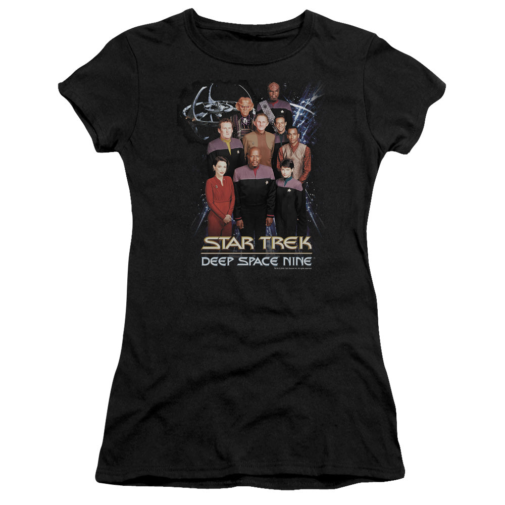 Star Trek - Ds9 Crew - Short Sleeve Junior Sheer - Black T-shirt