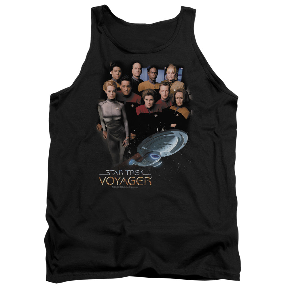 Star Trek - Voyager Crew - Adult Tank - Black