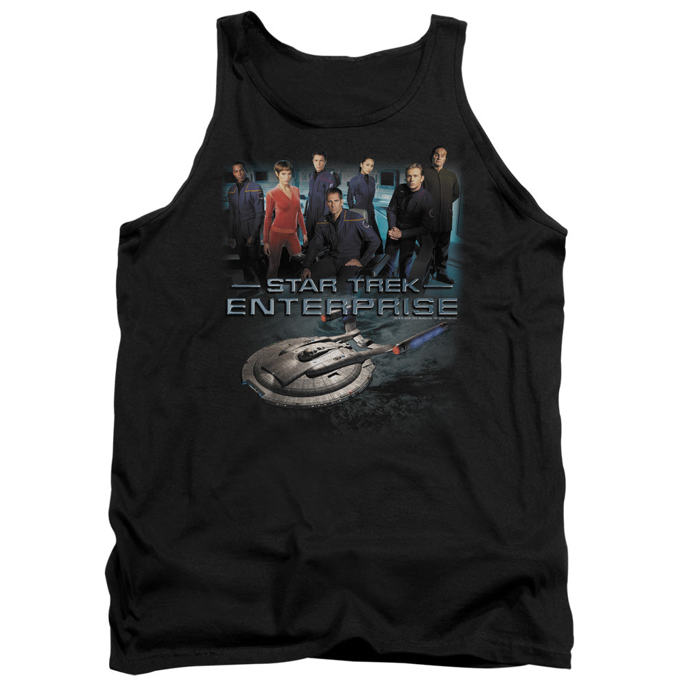 Star Trek - Enterprise Crew - Adult Tank - Black