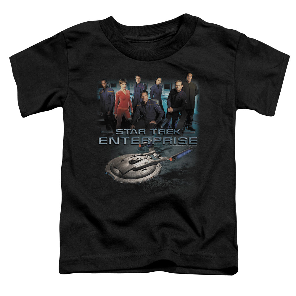 Star Trek - Enterprise Crew - Short Sleeve Toddler Tee - Black T-shirt