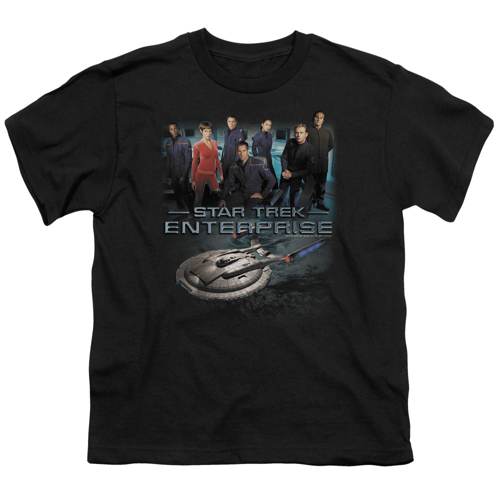 STAR TREK ENTERPRISE CREW - S/S YOUTH 18/1 - BLACK T-Shirt