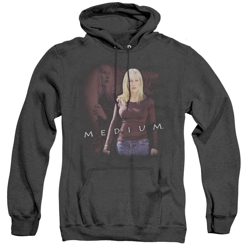 Medium - Medium - Adult Heather Hoodie - Black