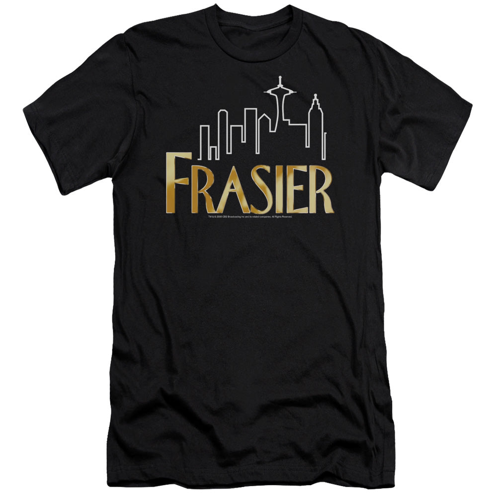 Frasier - Frasier Logo - Short Sleeve Adult 30/1 - Black T-shirt