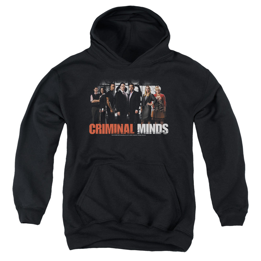 Criminal Minds The Brain Trust-youth Pull-over Hoodie - Black