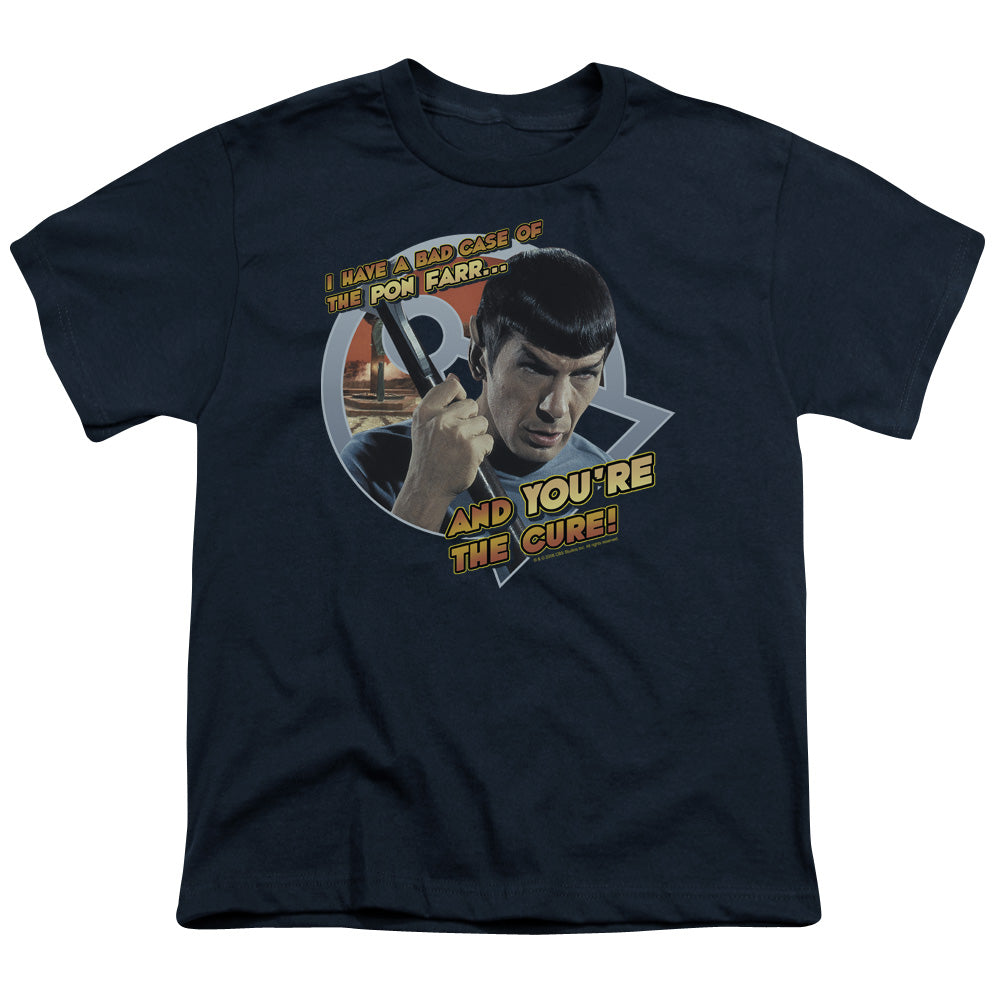 STAR TREK PON FAR - S/S YOUTH 18/1 - NAVY T-Shirt