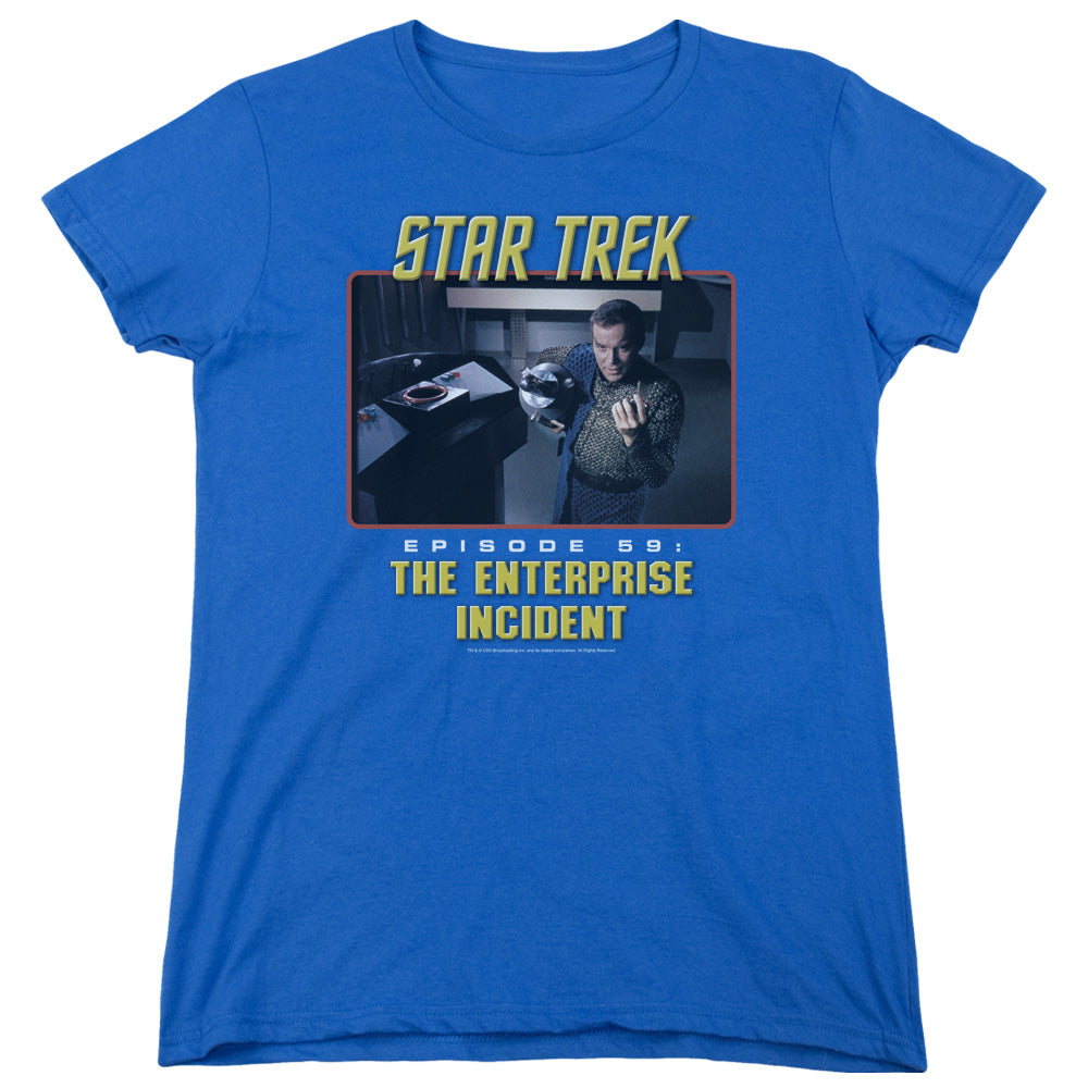 St Original - The Enterprise Incident - Short Sleeve Womens Tee - Royal Blue T-shirt