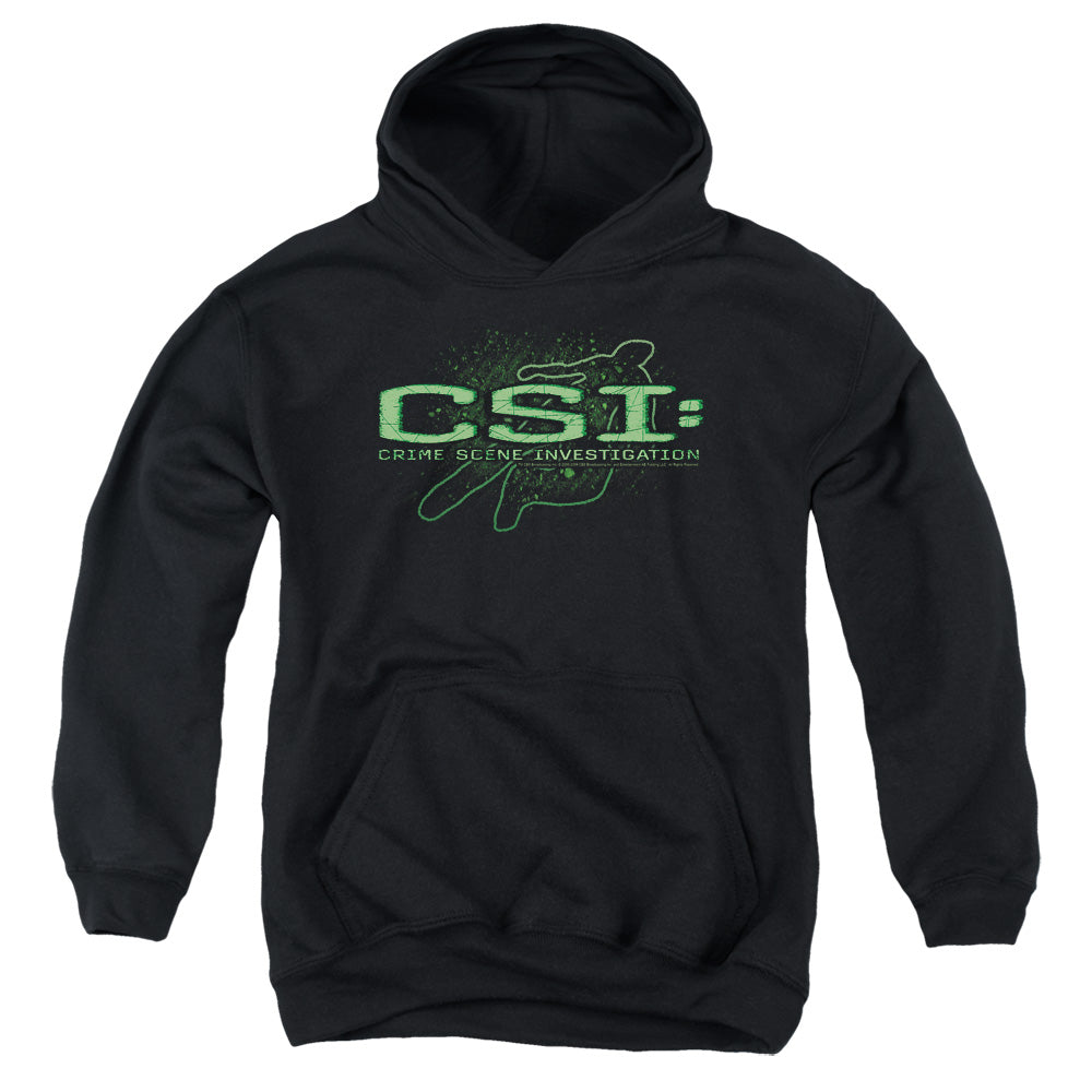 Csi - Sketchy Shadow - Youth Pull-over Hoodie - Black