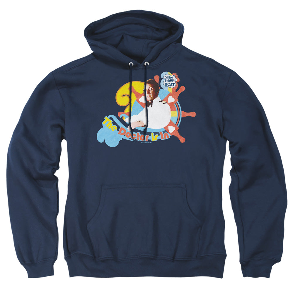 Love Boat - The Doctor Is In - Adult Pull-over Hoodie - Navy