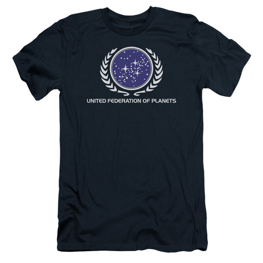 Star Trek - United Federation Logo - Short Sleeve Adult 30/1 - Navy T-shirt