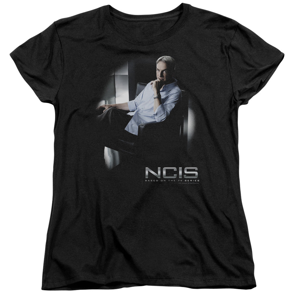 Ncis - Gibbs Ponders - Short Sleeve Womens Tee - Black T-shirt