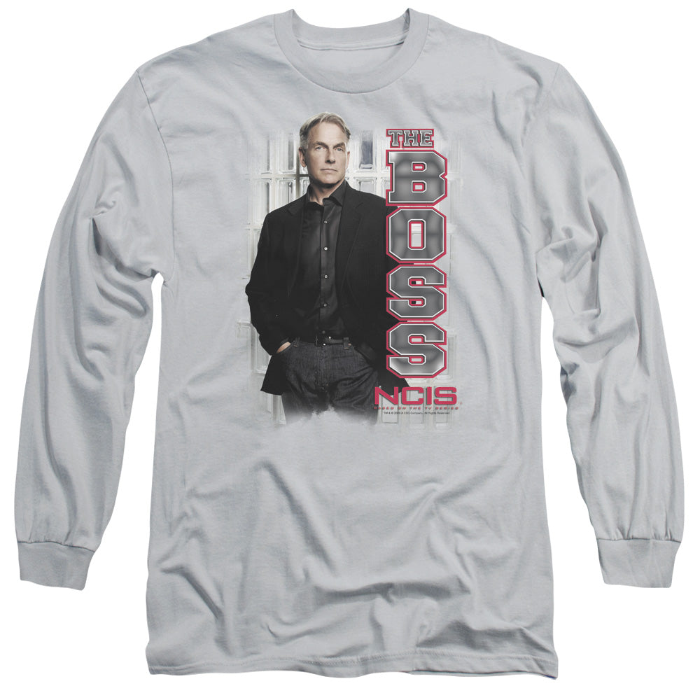 Ncis - The Boss - Long Sleeve Adult 18/1 - Silver T-shirt