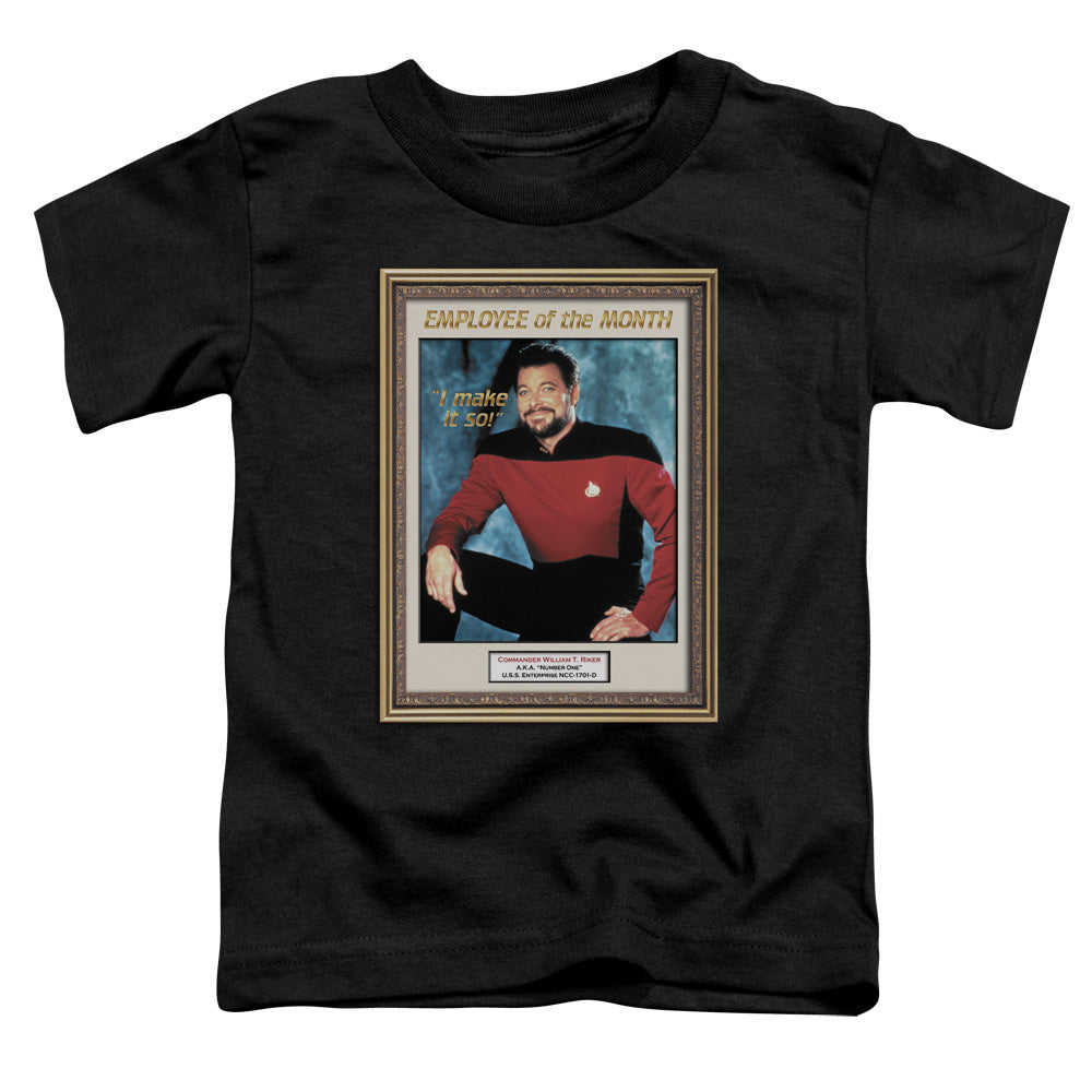 STAR TREK EMPLOYEE OF MONTH - S/S TODDLER TEE - BLACK - T-Shirt