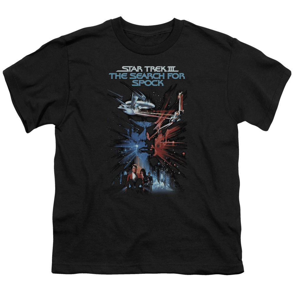 Star Trek - Search For Spock(Movie) - Short Sleeve Youth 18/1 - Black T-shirt