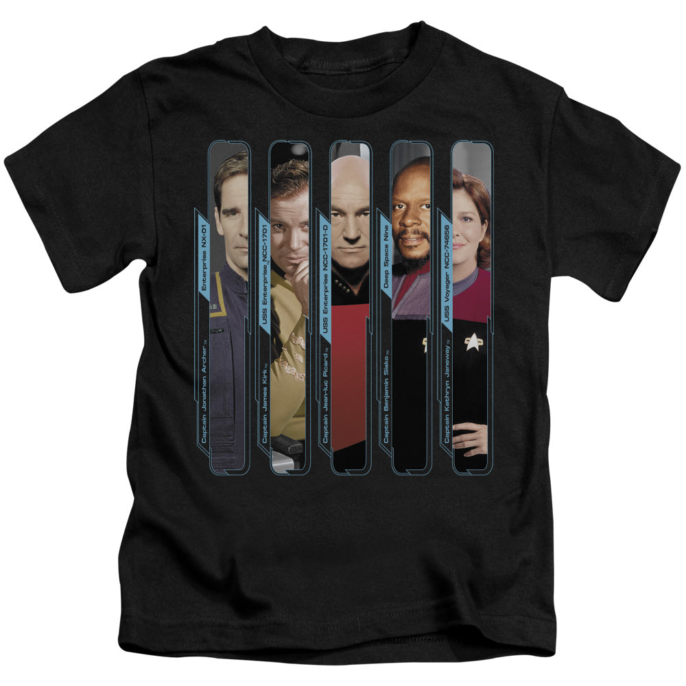 STAR TREK THE CAPTAINS - S/S JUVENILE 18/1 - BLACK - T-Shirt