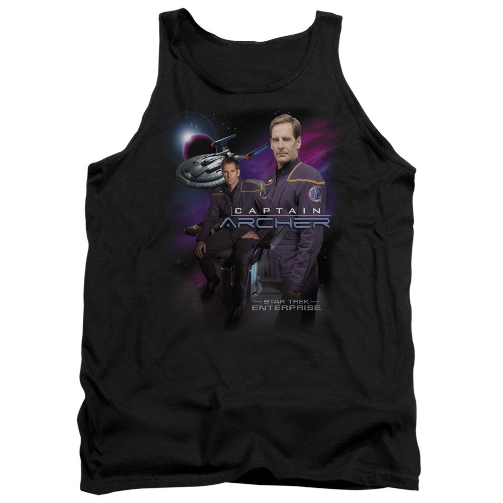 Star Trek Captain Archer - Adult Tank - Black