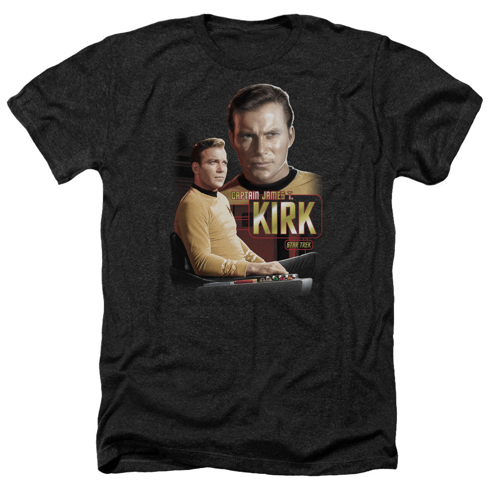 Star Trek - Captain Kirk - Adult Heather-black