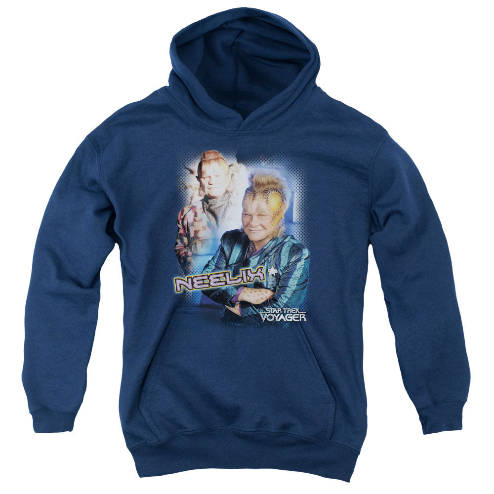 Star Trek - Neelix - Youth Pull-over Hoodie - Navy