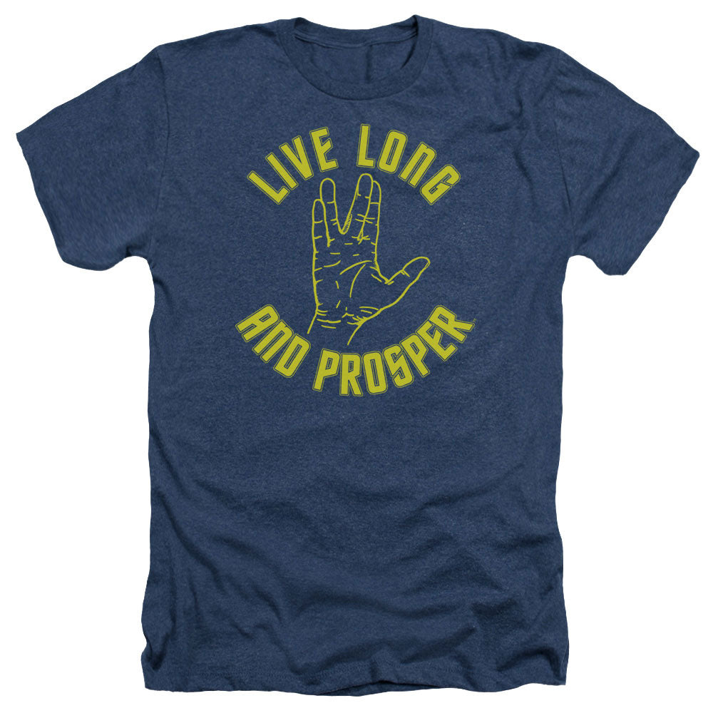 Star Trek - Live Long Hand - Adult Heather - Navy