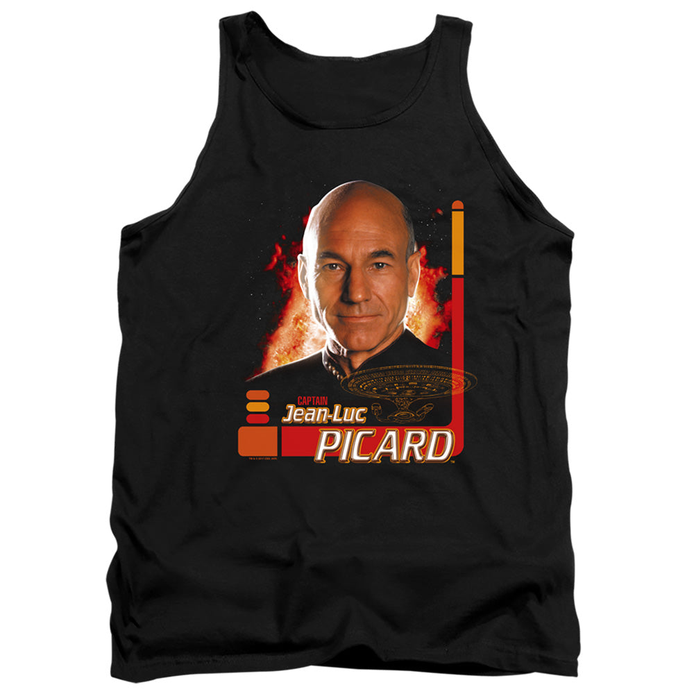 Star Trek - Captain Picard - Adult Tank - Black