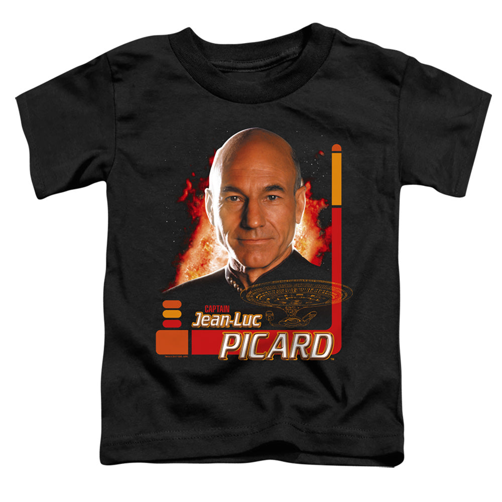 Star Trek - Captain Picard - Short Sleeve Toddler Tee - Black T-shirt