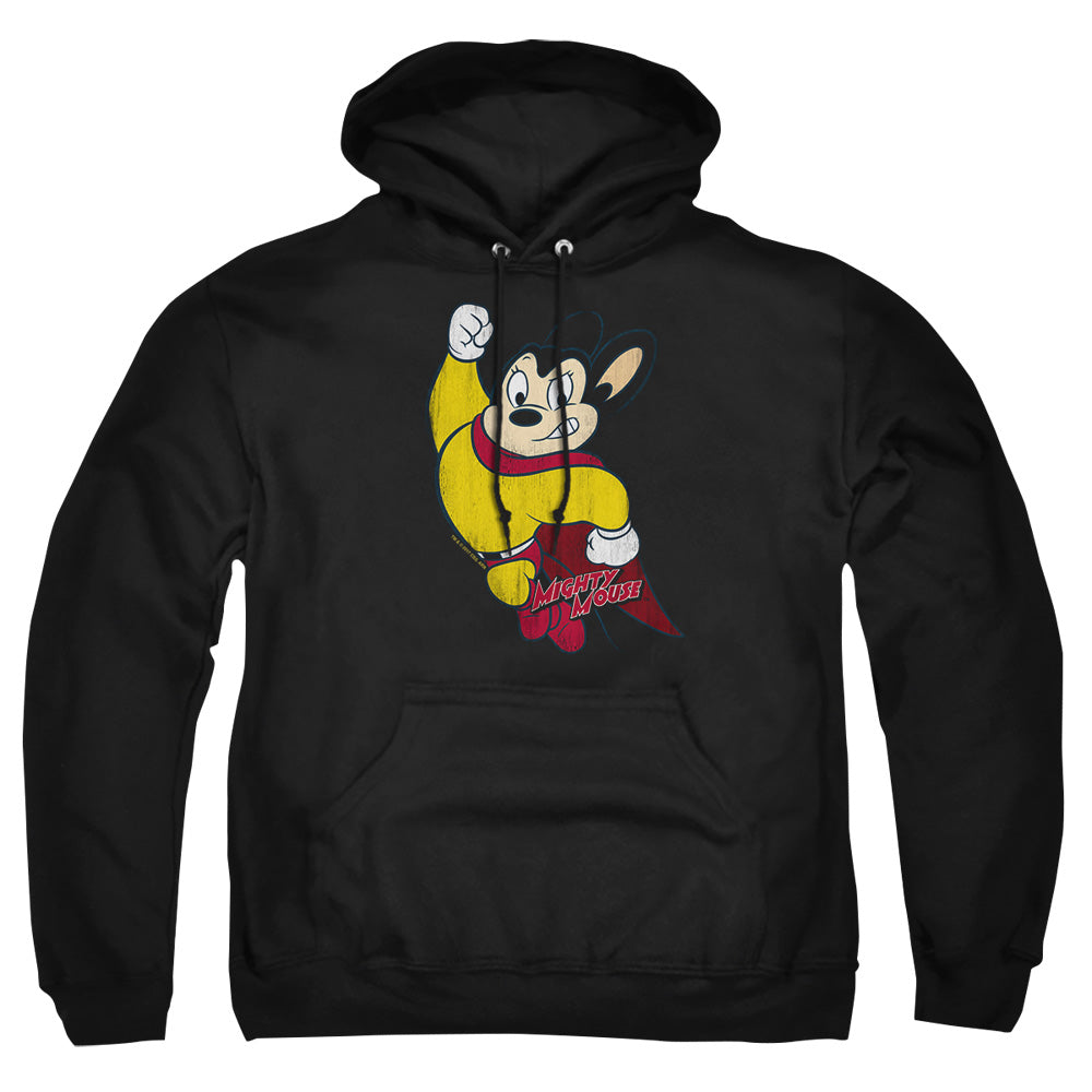 Mighty Mouse - Classic Hero - Adult Pull-over Hoodie - Black