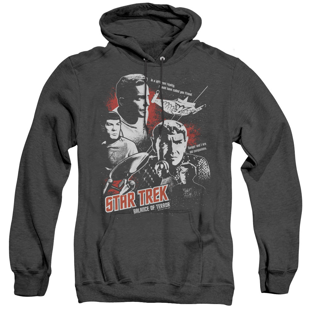 Star Trek - Balance Of Terror - Adult Heather Hoodie - Black